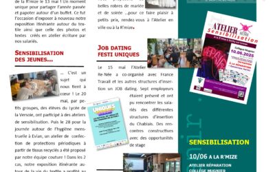 Gazette Atelier Re-Née Juin 2025